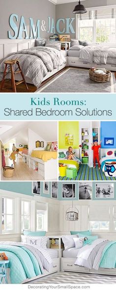 the bedroom is clean and ready to be used as a child's room or playroom