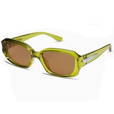 Olive Green Wrap Around Trendy Rectangle Men Women Y2k Cool Fashion Lightweight And Durable This Lightweight Frame With Soft Silicone Elements Is Great For Driving, Running, Golf, Baseball, Cycling, Fishing, Boating, Snowboarding,Skiing,Soccer, Tennis And Other Outdoor Sports. Made With High Quality Materials, The Sunglasses Are Durable And Perfect For Everyday Wear. The Thick Rectangle Frame And Temples Make The Overall Look Of These Sunglasses. The Simple And Compact Design Makes Our Frames Lo Casual Green Rectangular Sunglasses, Green Y2k, 90s Men, Trendy Glasses, Green Wrap, Green Sunglasses, Soccer Tennis, Retro Styles, Rectangle Frame