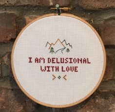 a cross stitch pattern with the words, i am professional with love