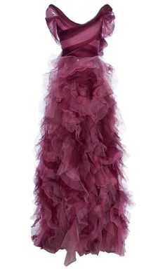 Purple Ombre Dress, Bright Colored Dress, Purple Skirts, Purple Evening Gowns, Marchesa Fashion, Ombre Gown, Gown Purple, Pink Evening Gowns, Sparkly Gown