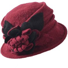 PRICES MAY VARY. Vintage wool cloche hats for women, Felt wool (boiled wool), 100% wool. Handmade item, Complex 3D floral patterns. 1920's hats. easily carried inside suitcase. Cute and crushable in my suitcase, PACKABLE and convenient to carry and absolutely save lots of space. Comfortable and easy to wear in this style winter dress hat. Lightweight and soft. It is a very stylish women winter hat that is going to keep you warm in cold days, yet you will look amazing. One size fits an average woman's head. A little flexibility. ◆ Winter hats for women, handmade item. ◆ This wool felt Women winter hat is soft and warm, very comfortable and easy to wear. ◆ Felt wool, 100% wool. ◆ Boiled wool is thin, you can fold the hat and slip in into your bag, and it is a very stylish wool hat women that Hats For Short Hair, Stylish Winter Hats, 1920s Hats, Bamboo Hats, Wool Cloche Hat, Women Hats Fashion, Winter Hats For Women, Cloche Hat, 1920s Fashion