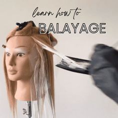 Learn how to balayage with me!  Hi my name is Kate and I am a hairstylist instructor.  I have been in the biz since 2004 and have been a full time instructor since 2017.  This easy-to-follow video demonstration on a seamless balayage application is the exact one that I have tried and tested myself over the years.  I will review the products and tools that I use and love PLUS the full application from start to finish in just over 20 minutes.  You will also receive a PDF booklet (5 pages) containing tips & tricks, products & tools PLUS a headsheet outlining the placement! YOU WILL RECEIVE: 1.  upon purchase, you will receive a link to a video, along with a password to gain access 2.  you will have immediate access. 3.  you can watch the video over and over and over (as many times as you like How To Balayage Hair At Home, Balayage Application, Seamless Balayage, How To Balayage, Hair Training, Redken Hair Color, Balayage Technique, Redken Hair Products, Dark Roots Blonde Hair