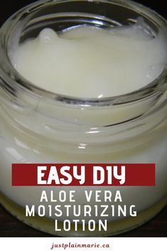 Homemade Face Lotion, Moisturizer Diy, Aloe Vera Lotion, Aloe Vera Moisturizer, Lotion Bars Diy, Diy Moisturizer, Natural Face Moisturizer, Aloe Vera Skin Care, Homemade Moisturizer