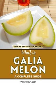 Close-up image of a ripe Galia melon sliced in half, showing the juicy, greenish flesh and the vibrant yellow-green skin. The melon is resting on a wooden cutting board, with a small bowl of melon cubes beside it, showcasing its refreshing, sweet texture. Honeydew Melon Benefits, Cantaloupe Benefits Nutrition, When To Harvest Cantaloupe, Kalahari Melon, Melon Varieties, Honeydew Melon, Types Of Fruit