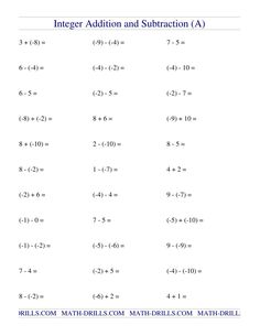 the worksheet for adding addition and subtraction to two digit numbers is shown