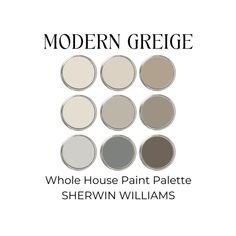 the modern greige paint palette for sherylin williams