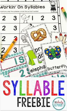 printable worksheets for the alphabet and numbers to help students learn how to read