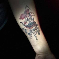 Check tattoos from various tattoo artists around the world, all in one place. Sagittarius Archer Tattoo, Amazing Tattoo Ideas, Archer Tattoo, Sagittarius Archer, Arrow Tattoos For Women, Leo Constellation Tattoo, Sagittarius Art