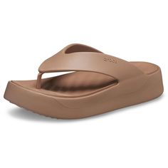 PRICES MAY VARY. Find Your Size - These Sandals Offer A Roomy Fit. If You Are A Half Size, We Suggest Sizing Down To The Next Smallest Whole Size (E.G. If You Are A 7.5, Size Down To A 7). Lightweight Comfort: These Crocs Women'S Sandals Are Created We Our New “Barely There” Free Feel Upper That Is Incredibly Light, Unrestrictive And Flexible For Innovative Comfort. Wedges For Women: Crocs Getaway Wedge Sandals Offer A 1.6 Inch Platform Heel. They'Re Versatile And Elegant, Making Them The Perfec Flip Flops For Women, Canvas Sandals, Skechers Kids, Women Platform Sandals, Platform Flip Flops, Nothing At All, Canvas Boots, Comfortable Sandals, Flip Flop