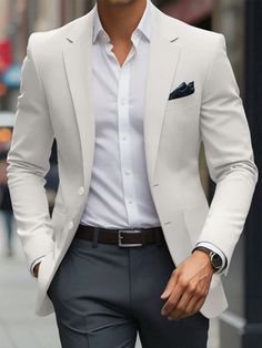 Black Blazer Men, Elegant Tank Tops, Moda Outfit, Outfits Hombre, Business Suit