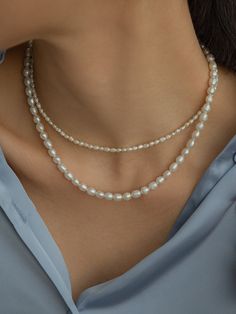 Editor's NotesJewelry collection from LUNNE will flatter any look gracefully.- Strands of pearl necklace- Freshwater pearl- Classic and luxurious- (3) different sizes of pearl options- Irregular shaped pearls- Extender chainMeasurement (in.)- Length: 14 in. + 2.4 in. ExtenderComposition & Care- 925 Silver, 18K Gold Plated, Freshwater Pearl- Avoid direct heat and moisture- Wipe with a dry clothDesigner- by LUNNE Classic Pearl Necklace For Jewelry Making, Freshwater Pearl Necklaces, Fresh Water, Freshwater Pearls, 925 Silver, Pearl Necklace, 18k Gold, Gold Plate, Heat