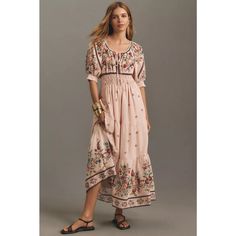 #ad Find ideas and inspiration for nwt by ANTHROPOLOGIE sz XL The Somerset: Puff Sleeve Edition in Cream motif, Fashion Women's Dresses Maxi Dress Puff Sleeve, Somerset Dress, Baby Blue Lace Dress, Somerset Maxi Dress, Anthropologie Maxi Dress, Vacation Maxi Dress, Dress Puff Sleeve, Tropical Maxi Dress, Tie Neck Dress