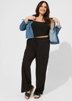 Plus Size Pants & Dress Pants New Street Style, Swimming Outfit, Grey Plaid, Pants Dress, Plus Size Pants, Cargo Pant, Pants Wide Leg, Bra And Panty Sets, Bottom Clothes