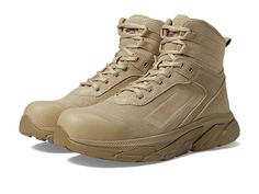 Avenger Work Boots K4 6 Boot - Men's Shoes : Desert Sand : Enjoy working outdoors wearing the highly functional and comfortable Avenger Work Boots K4 6 Boots. Lace-up work boots feature composite safety toe that meets or exceeds ASTM F2413-18 I/75 C/75 and EH (Electrical Hazard) safety standards. Leather upper. Mesh lining and soft foam footbed. Classic lace-up closure. Round toe silhouette. Flex-welt construction for comfortable flexibility in every step. Pull tabs for easy wear and removal. Padded collar and tongue to ensure superior cushioning. Signature brand name logo on the upper. Special Collection: K4. Slip-resistant rubber outsole meets ASTM F3445-21 standard. Style No: 763. Imported. Measurements: Heel Height: 1 1 2 in Weight: 1 lb 4.65 oz Circumference: 11 1 4 in Shaft: 6 1 10 i Tactical Steel Toe Lace-up Work Boots, Tactical High-top Work Boots For Outdoor Work, Impact Resistant Tactical Work Boots For Outdoor, Tactical Impact Resistant Work Boots For Outdoor, High-top Impact Resistant Work Boots For Outdoor, Rugged Wear-resistant Work Boots For Outdoor, Tactical Lace-up Work Boots With Protective Toe, Tactical Lace-up Work Boots With Protective Features, Tactical Wear-resistant Work Boots For Outdoor