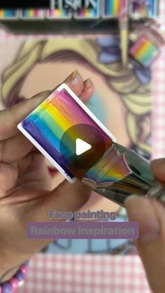 Face Paint Videos, Face Painting Videos, Face Painting Rainbow, Rainbow Inspiration, Face Painting Ideas, Rainbow Face, Face Paints, Kids Face Paint