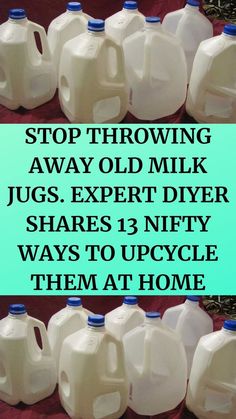 Milk Carton Crafts Upcycle, Recycled Milk Jug Crafts, Folgers Coffee Container, Plastic Coffee Cans, Detergent Bottle Crafts, Diy Recycle Plastic