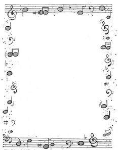 an old sheet music with musical notes in the middle and on top of it, there is