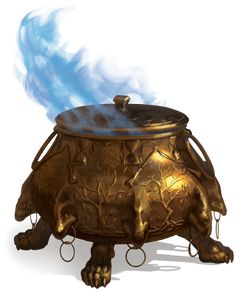 Cauldron Fantasy Art, Cauldron Dragon, Homunculus Servant, Magic Artifacts Concept Art, Fantasy Artifact, Cauldron Art, Wild Beyond The Witchlight, Beyond The Witchlight, Place To Draw