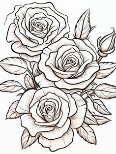 Play & Learn: Flower Coloring Pages Birthday Party Adventure Cool Adult Coloring Pages, Printable Adult Coloring Pages Flowers, Adult Coloring Books Printables Free, Free Printable Flowers, Botanical Coloring Pages, Plant Coloring Pages, Flowers To Color, Tattoo Coloring Pages, Flower Colouring Pages