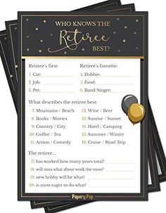 four black and gold reward cards with the words, who knows the recipe best?