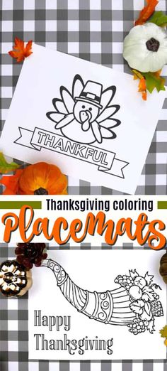 thanksgiving coloring pages with the words, happy thanksgiving and an image of a turkey on it