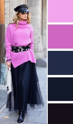 Girl Fashion Style, Color Combinations For Clothes, Skirt Patterns Sewing, Modest Wear, Seasonal Fashion, Skirt Pattern, Color Combos, Color Combinations, Chic Outfits