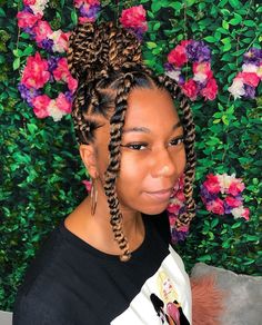 Jumbo Spring Twists, Large Knotless, Cabello Afro Natural, African Tops, Cute Box Braids Hairstyles, Twist Styles