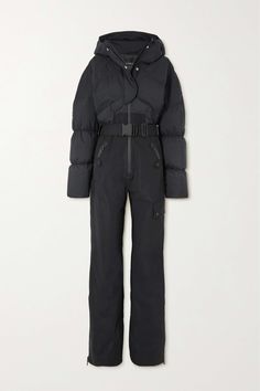 Cordova's 'Sommet' ski suit is cleverly designed to look like separates. The portion resembling a puffer jacket is made from quilted shell and padded with down for insulation, while the wind and waterproof pants are complete with zipped cuffs and internal gaiters to keep out the elements. The jersey cuffs are fitted with thumb holes to keep your sleeves in place while the array of pockets secures your lip balm, phone and mountain pass. Snowboard Outfit, Ski Suits For Women, Ski Outfit For Women, Ski Style, Mountain Pass, Ski Outfit, Waterproof Pants, Snowboarding Outfit, Ski Fashion