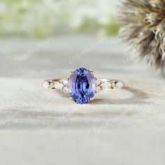 Unique Oval Shape Cornflower Sapphire Engagement Ring Solid Gold Blue Gemstone Wedding Ring Moissanite Cluster Promise Rings For Women ◆RING DETAILS: ❃Engagement ring: Centre Stone: Stone: Lab Grown Sapphire Shape: Oval cut 6x8mm Side Stones: Stone: Moissanite Shape: Round & Marquise cut Weight: About 0.196t Clarity - SI-VS Color- G-H ❃Band Width:1.6mm ◆All ring sizes are available, If you can't find your ring size in the list, please feel free to contact me. ◆Metal Options. Available in Sterlin Cornflower Blue Engagement Ring, Cornflower Sapphire Engagement Ring, Cornflower Sapphire, Gemstone Wedding Ring, Gemstone Wedding, Gemstone Wedding Rings, Blue Engagement Ring, Cute Engagement Rings, Full Eternity Ring