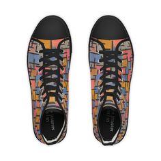 PIET MONDRIAN - COMPOSIZIONE - HIGH TOP SNEAKERS FOR HIM Black Urban Sneakers For Summer, High-top Multicolor Custom Sneakers For Skateboarding, Multicolor High-top Custom Sneakers For Skateboarding, Modern Multicolor Custom Sneakers For Sports, Black Sneakers With Contrast Sole For Summer, Summer Skate Shoes With Rubber Sole For Streetwear, Summer Streetwear Skate Shoes With Rubber Sole, Sporty Custom Sneakers For Summer Streetwear, Sporty Streetwear Custom Sneakers For Summer