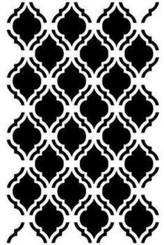 a black and white pattern with an intricate design on the bottom, which has been drawn in