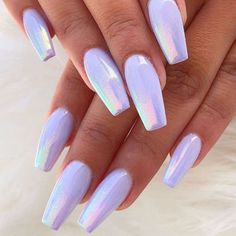 Summer Acrylic, Chrome Nails Designs, Chrome Nail, Stylish Nails Designs, Polygel Nails, Coffin Nails Long, Summer Acrylic Nails, Nails Summer