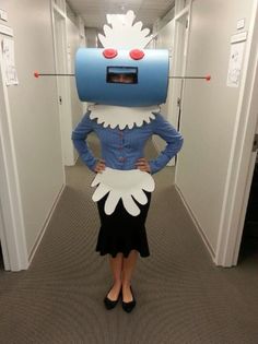 Light Blue Posters, Dekorasi Halloween, Black Halloween Costumes, Robot Costumes, Diy Halloween Costumes For Women, Clever Halloween Costumes, Diy Halloween Costumes Easy, Homemade Halloween