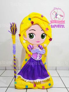 Rapunzel Pinata, Princess Birthday Party Decorations, Disney Princess Birthday Party, Rapunzel Party, Piñata Ideas, Diy Pinata, Disney Princess Birthday, Princess Birthday Party