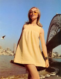 1960s had one in green, green fishnet stockings and green patent leather shoes.....! 60’s Fashion, 60s And 70s Fashion, 20th Century Fashion, Retro Mode