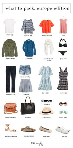 what to pack for europe in the summer