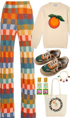 Colourful Outfit Aesthetics, Retro Color Outfit, Mix Match Pattern Outfits, Quirky Casual Outfits, Colourful Modest Outfits, Gen Z Maximalism Fashion, Maximalist Aesthetic Outfit, Bingo Outfit Ideas, Eclectic Spring Outfits