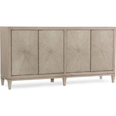 an art deco sideboard with four doors and three drawers, in grey wood finish