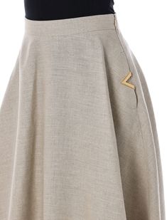 100% linen Chic Asymmetrical Linen Skirt, Linen A-line Skirt For Workwear, Elegant Linen Bottoms With Lined Skirt, Elegant Linen Lined Skirt, A-line Linen Skirt For Work, Elegant Full Linen Skirt, Chic Lined Linen Skirt, Chic Flared Linen Skirt, Chic Linen Flared Skirt