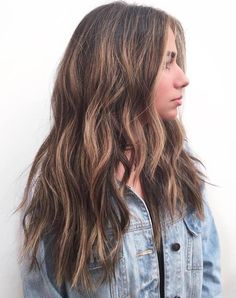 20 Head Turning Haircuts and Hairstyles for Long Thick Hair Styles For Long Thick Hair, Long Length Haircuts, Long Length Hair, Thick Wavy Hair, Long Layered Haircuts, Hair 2018, Medium Long Hair, Haircut For Thick Hair, Long Layered Hair