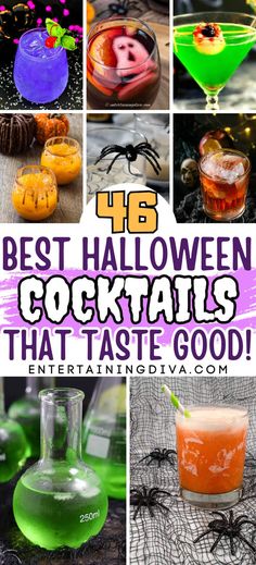 46 Best Halloween Cocktails That Taste Good | Halloween Party Halloween Martini, Spooky Cocktails, Pasteles Halloween, Apple Cocktail, Halloween Cocktail, Jello Shot, Best Cocktail Recipes, Festive Cocktails, Halloween Cocktails