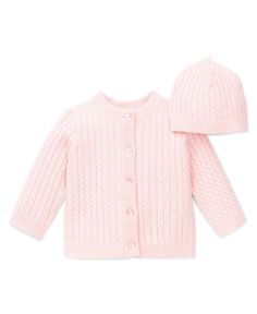 Details Our pink cable cardigan sweater with matching hat in 100% cotton offers a traditional and warm look for any season. Decorated with signature pearlized buttons, rib collar and cuffs. 100% Cotton Button Front Closure Flame-retardant free Imported Machine washable cold and tumble dry low Pink Knitted Cardigan, Kids Cardigans, Cable Cardigan, Future Family, Cable Sweater, Cable Knit Cardigan, Baby Winter, Knitted Cardigan