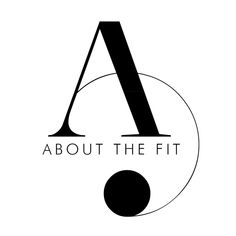 the logo for about the fit