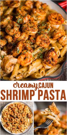 creamy cajun shrimp pasta is an easy and delicious dinner that's ready in less than 30 minutes