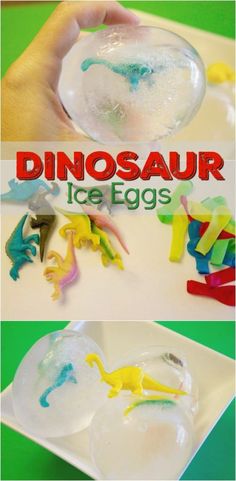 the dinosaur ice eggs are ready to be eaten