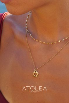 Shine bright and stay flawless with our Sun Pendant & Dainty Choker—your go-to jewelry that's waterproof and tarnish-free🌞✨ #waterproofjewelry #goldjewelry #jewelry Sun Pendant, Shine Bright, Gold Jewelry, Every Day