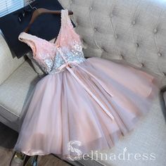 Cute Homecoming Dresses, Graduation Gown, Tulle Homecoming Dress, Dresses Formal Elegant, Two Piece Homecoming Dress, Sequin Prom Dresses, Short Prom Dress