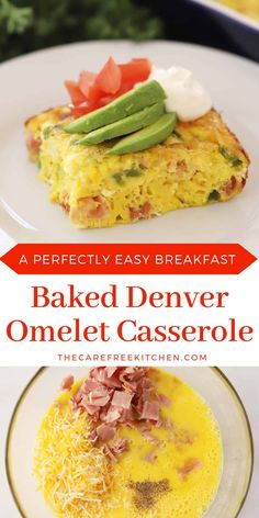 baked denver omelet casserole is the perfect easy breakfast