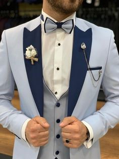 Suits Prom, Light Blue Wedding, Pants Gift