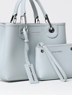 Handbag EMPORIO ARMANI Woman color Dust Armani Bag, Gray Colour, Color Dust, Emporio Armani Women, Small Pouch, Small Pouches, Woman Colour, Shoulder Bag Women, Emporio Armani